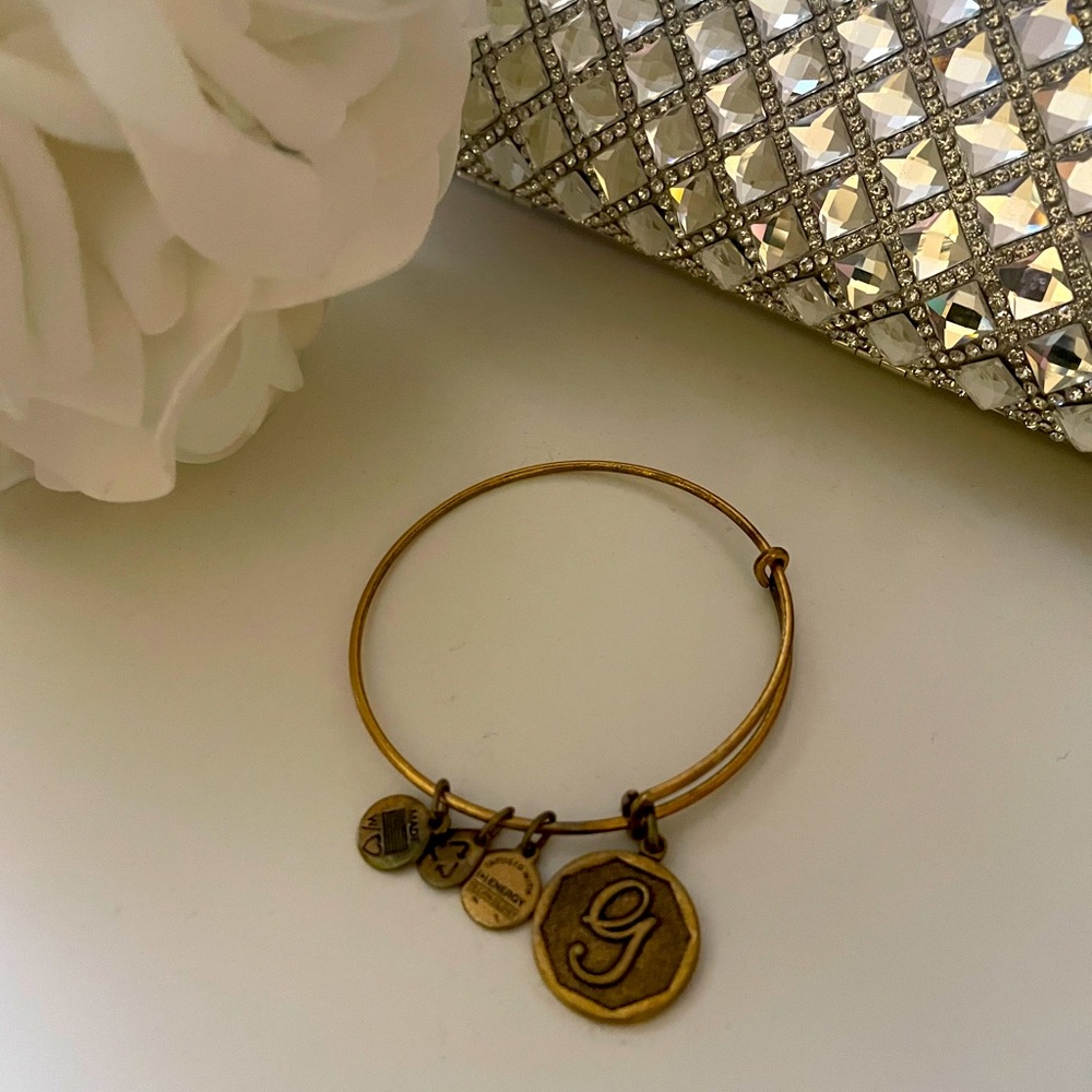 Alex and Ani Bracelet with letter G charm